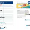 RedBus Primo ticket, Word and PDF download template, 4 pages