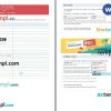 RedBus ticket, Word and PDF download template, 4 pages