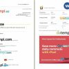 RedBus bus e-ticket, Word and PDF download template, 4 pages
