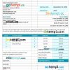 Residential Cleaning Invoice example in word and pdf format