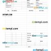 Restaurant Work Order Invoice example in word and pdf format