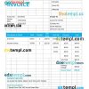 Retail Store Invoice example in word and pdf format