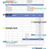 Roofing invoice example in word and pdf format