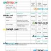 Royal Resort Invoice example in word and pdf format