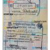 Saint Lucia travel visa example in PSD format, with fonts