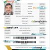 Saudi Arabian electronic visa PSD example, with fonts