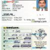 Seychellois driver license PSD template