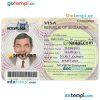 Singapore travel visa PSD example, fully editable
