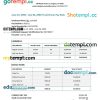 SMB trucking services Inc. pay stub in PDF and Word formats