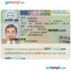 Spanish travel visa PSD example, with fonts