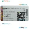 Sri Lanka immigration and emigration visa PSD example, fully editable