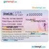 Sri Lanka tourist visa PSD example, fully editable