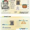 Swedish id card download PSD example, 2017 - present