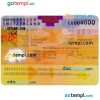 Swiss travel visa PSD example, with fonts