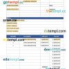 Sales Invoice example in word and pdf format