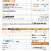 Sample Agency Invoice example in word and pdf format