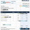 Sample Cleaning Service Invoice example in word and pdf format