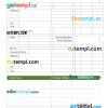 Sample Hotel Invoice example in word and pdf format