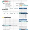 Sample Rental Invoice example in word and pdf format