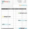 Sample Service Invoice example in word and pdf format