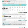 Sample Timesheet Invoice example in word and pdf format