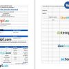 Sample University Invoice example in word and pdf format