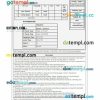 Saudi Railways Organization train e-ticket, Word and PDF download template