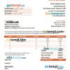 Advertising Company Invoice example in word and pdf format