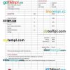 Advertising Consultant Invoice example in word and pdf format