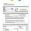 Barbadian Caribbean Development Bank statement example in Word and PDF format
