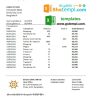 Bangladeshi Sonali bank statement 3 - 6 months easy to fill example in Excel and PDF format