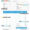 Self Employed Invoice example in word and pdf format
