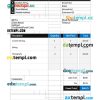 Self Employment Contractor Invoice example in word and pdf format