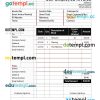 Self Employment Hourly Invoice example in word and pdf format