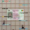 Senegal driving license PSD files, scan look and photographed image, 2 in 1