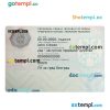 Serbia temporary residence PSD template, completely editable