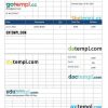 Simple Clinic Invoice example in word and pdf format