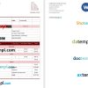 Simple Construction Invoice example in word and pdf format
