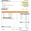 Simple IT Invoice example in word and pdf format