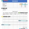 Simple Photography Invoice example in word and pdf format