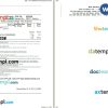 Sindhu bus e-ticket, Word and PDF download template, 2 pages