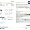 Singapore Airlines airplane e-ticket, Word and PDF download template, 4 pages