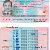 Slovakia driver license PSD template