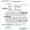 Slovenia Port of Koper certificate of employment Word and PDF download template