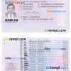 Slovenia driver license PSD template