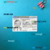 Slovenia residence permit card editable PSDs, scan and photo-realistic snapshot, 2 in 1