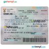 South African tourist visa PSD example, with fonts