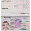 Sri Lanka passport PSD template, version 2