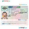 Switzerland schengen visa PSD template, fully editable