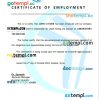 Syria Aqrabat Hospital certificate of employment Word and PDF download template